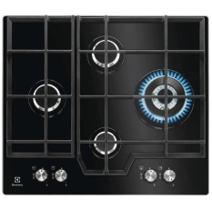 Газовая варочная панель Electrolux KGG6456K 59 см, 4 конфорки, черный в ДНР