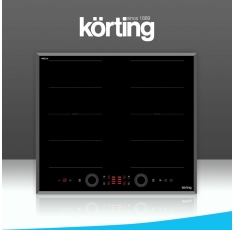 Индукционная варочная панель Korting HIB 68700 B Quadro ширина 60 см, 4 конфорки, сенсорный слайдер, черный в ДНР