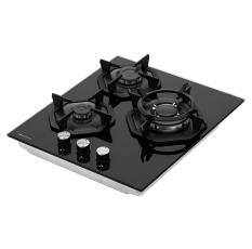 Газовая панель Krona Optima ALBERO 45 BL, 4 конфорки, 3 конфорки WOK, цвет черный в ДНР