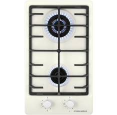 Газовая варочная панель Maunfeld EGHE.32.63CBG/G 32 см, 2 конфорки эмаль электроподжиг газконтроль, бежевый в ДНР