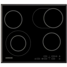 Варочная панель Samsung NZ64T3516QK, стеклокерамическая, 4 конфорки, сенсорное управление, черная в ДНР