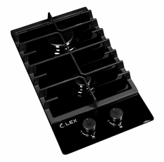 Газовая варочная панель LEX GVG 321 BL, 4 кВт, чугунные решётки, независимая, черный в ДНР