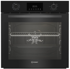 Электрический духовой шкаф Indesit IBFTE 3844 J BL 59 см, 72 л, гриль и конвекция, черный в ДНР