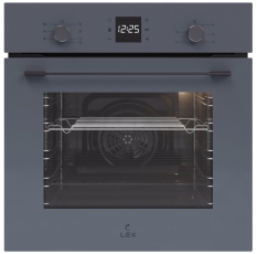 Электрический духовой шкаф LEX EDM 076 GR 59 см, 60 л гриль конвекция, серый в ДНР