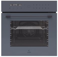 Электрический духовой шкаф LEX EDS 101 GR 59 см, 61 л гриль конвекция, серый в ДНР