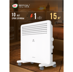 Электрический конвектор ROYAL CLIMA серии MIVENTO Econo, REC-MIE1000M , белый в ДНР