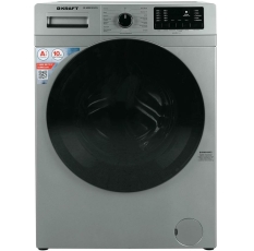 Стиральная машина KRAFT KF-MDS10147G, с функцией пара, инверторный двигатель, макс. загрузка 10 кг, серебристый/серый в ДНР