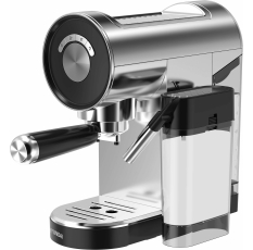 Кофеварка рожковая Hyundai HEM-4305, капучино, эспрессо, 1350 Вт, серебристый/черный в ДНР