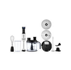 Блендер BRAYER BR1269, погружной, 1500Вт, тёрка, шинковка, резка кубиками, венчик, капучинатор в ДНР