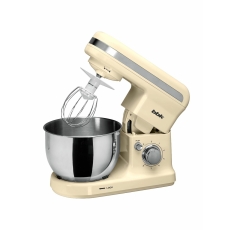 BBK Миксер планетарный KBM1401, объем чаши 4 л, 6 скоростей, мощность 1500 Вт, импульсный режим, бежевый в ДНР