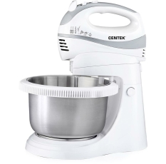 Миксер стационарный CENTEK CT-1107, мощность 350 Вт, турборежим, белый/серый в ДНР