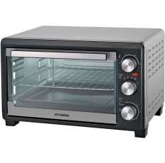 Мини-печь Hyundai MIO-HY072 23л. 1500Вт, серебристый/черный в ДНР