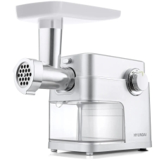 Мясорубка Hyundai HY-MG5591, серебристая, пластик, 1900Вт, производительность 2,4кг/мин в ДНР