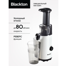 Шнековая соковыжималка Blackton Bt J3110 Бело-черная / Холодный отжим / 80 оборотов в минуту в ДНР