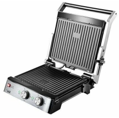 Электрогриль Centek CT-1468, 2000 Вт, 29 х 23 см, серебристый/черный в ДНР