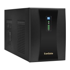 Источник бесперебойного питания Exegate EX292615RUS ИБП ExeGate SpecialPro UNB-3000. LED. AVR.2SH.4C13. RJ. USB <3000VA / 1800W, LED, AVR,2*Schuko+4*C13, RJ45 / 11, USB, металлический корпус, Black> в ДНР