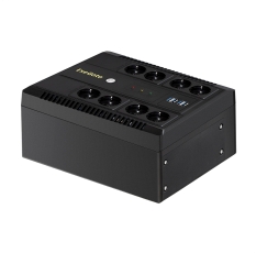 ИБП ExeGate NEO NNB-1000. LED. AVR.8SH. CH <1000VA/650W, LED, AVR, 8*Schuko, 4*USB-порта для зарядки, Black> EX293855RUS в ДНР