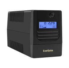 ИБП ExeGate Smart LB-850. LCD. AVR.4C13. USB (850VA/510W, LCD, AVR, 4*C13, USB, батарея 12V 9Ah, Black) EX299501RUS в ДНР