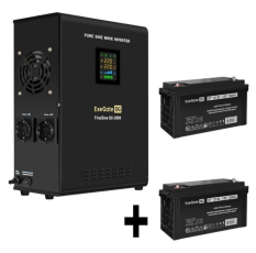 Комплект ИБП EX296001RUS + батарея 120Aч EX282988RUS 2шт ExeGate FineSine SX-2000. LCD. AVR.2SH, черный в ДНР