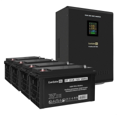Комплект ИБП EX296005RUS + батарея 120Aч EX282988RUS 4шт ExeGate FineSine SX-7000. LCD. AVR.2SH. T в ДНР