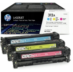 Набор картриджей HP CF440AM (312A) (CF381A+CF382A+CF383A) CMY Cyan/Magenta/Yellow 3-pack, 3*2700 страниц, оригинальный в ДНР