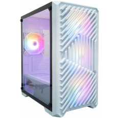 Корпус 1STPLAYER TRILOBITE T5-WH-4F1-W, Mini-Tower, microATX, боковое стекло в ДНР