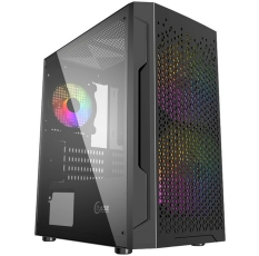 Корпус Powercase Mistral Micro Z3B Mesh LED, черный (CMIMZB-L3) в ДНР