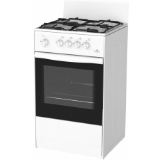 Газовая плита Darina S GM 441 001 W 50 см, 50 л, 4 конфорки, белый в ДНР
