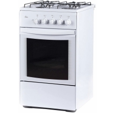 Газовая плита Flama RG 24019 W 50 см, 50 л, 4 конфорки, белый в ДНР