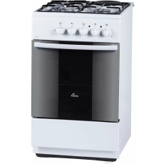 Комбинированная плита Flama RK 23-105 W 50 см, 50 л, 4 конфорки, белый в ДНР