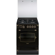 Газовая плита GEFEST 6100-03 0179 с газовой духовкой, с грилем, объем 52 л, черный в ДНР