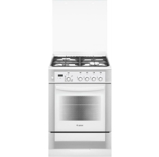 Газовая плита GEFEST 6300-03 0040 с газовой духовкой, с грилем, объем 52 л, белая в ДНР