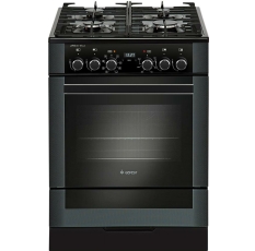 Газовая плита GEFEST ПГЭ 6502-03 0044 с электрической духовкой, с грилем, с конвекцией, объем 55 л, черная в ДНР