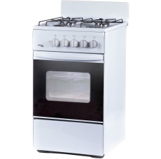 Газовая плита лада NOVA RG 24039 W с газовой духовкой, объем 50 л, белый в ДНР