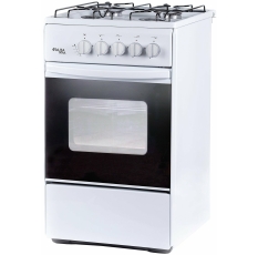 Газовая плита Лада NOVA RG 24040 W, 4 конфорки, 50л, 32кг, эмалированная сталь, газ-контроль в ДНР