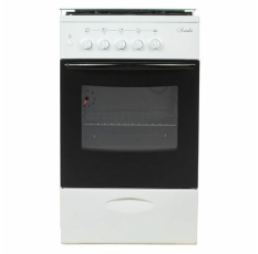 Газовая плита Лысьва ГП 400 МС-2у, газовая духовка, стеклянная крышка, сталь, белый и черный в ДНР