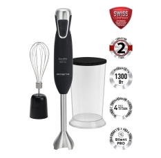 Ручной погружной блендер 2 в 1 Polaris PHB 1379 Silent, Черный в ДНР