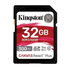 Карта Памяти 32Gb Kingston Canvas React Plus SDHC UHS-II U3 V90 (300/260 Mb/s) SDR2/32GB в ДНР