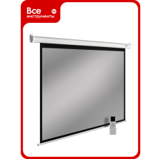 Настенно-потолочный рулонный экран Cactus SIlverMotoExpert 16:10, 175x280 см, белый моторизованный привод CS-PSSME-280X175-WT 1195480 в ДНР