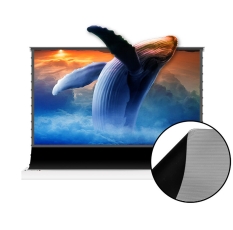 Экран для проектора SOK для UST проектора, напольный c электроприводом, 244x137 см, 4K, цвет белый, в ДНР