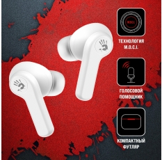 Гарнитура A4Tech Bloody M30, внутриканальные, крепление в ушной раковине, беспроводные bluetooth, микрофон встроенный в ДНР