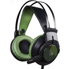 Гарнитура A4TECH Bloody J450, проводная, 2.0, USB, для ПК, накладные, черно-зеленая в ДНР