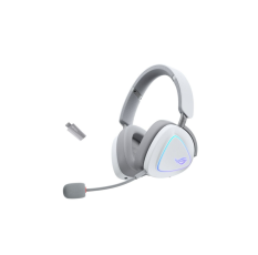 Гарнитура ROG DELTA II, 2.4GHz, Bluetooth,3.5mm, 315g, 20Hz~20kHz, RGB Lighting, Moonlight White в ДНР
