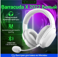Barracuda X 2022 white, беспроводные, накладные, с микрофоном, 50 часов работы в ДНР