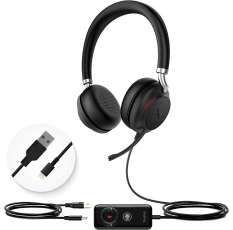 Гарнитура Yealink UH38 Dual UC-BAT, гибридная, USB/Bluetooth, HD звук, шумоподавление, LED в ДНР