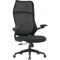 Cactus Кресло компьютерное Cactus CS-MC505-BK черный, сиденье черный, сетка/ткань, крестов. пластик в ДНР