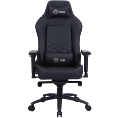 Cactus Кресло игровое Cactus CS-CHR-0112BL-M с вибромассажем черный эко. кожа с подголов. крестов. черный в ДНР