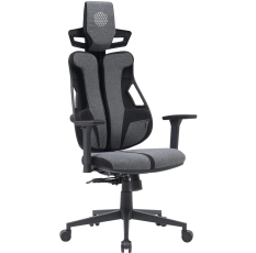 Cactus Кресло Cactus CS-CHR-DUO-GYBK серый/черный с подголов. крестов. сталь пластик черный в ДНР