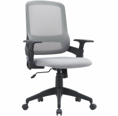 Cactus Кресло Cactus CS-MC313-BKGY черный/серый сетка/ткань низк. спин. крестов. пластик пластик черный в ДНР