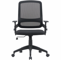 Cactus Кресло Cactus CS-MC313-BK черный сетка/ткань низк. спин. крестов. пластик пластик черный в ДНР